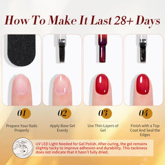 Born Pretty color range flatlay of six shades for easy selection and creative mixing