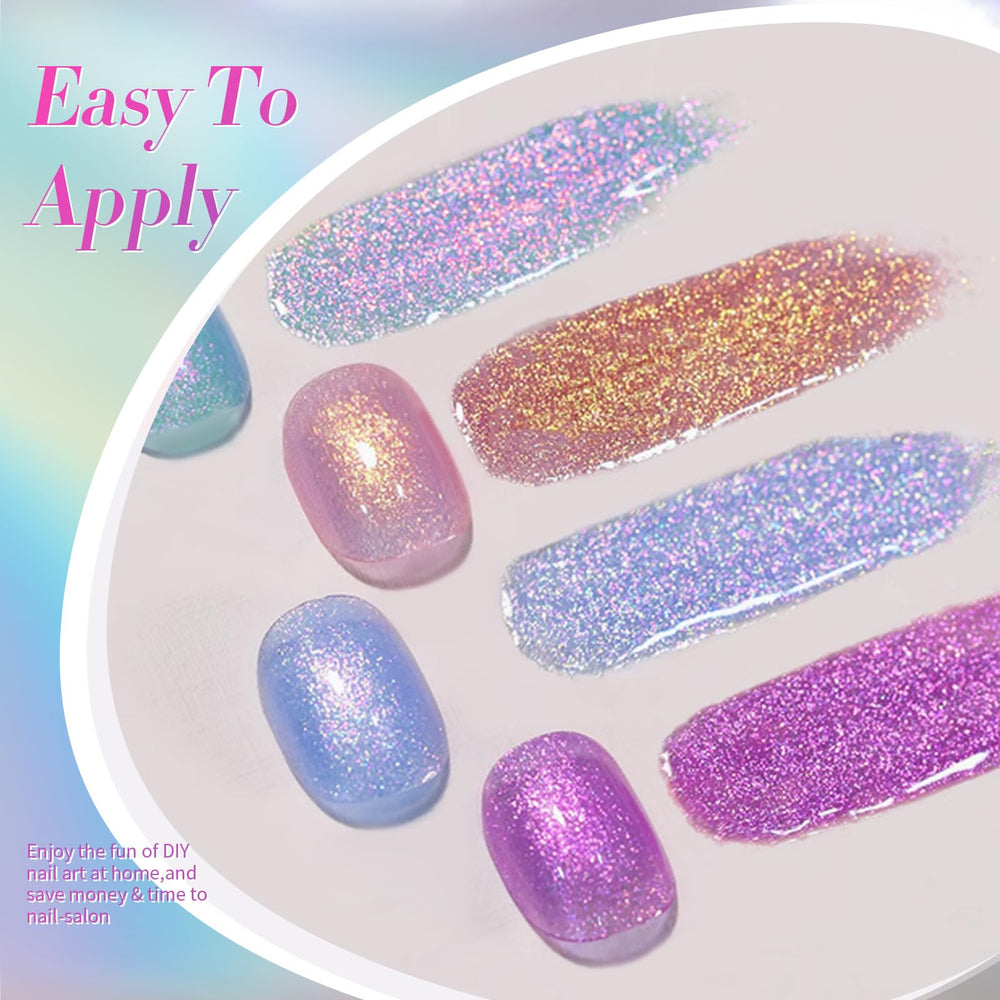 Born Pretty cured nails under lamp with glossy, long-lasting shine benefit