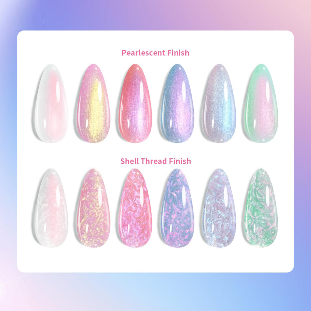 Born Pretty cured nails under LED lamp showing glossy finish and durable shine benefit