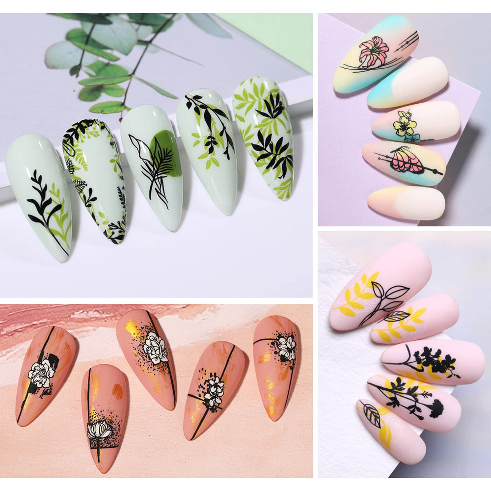 BORN PRETTY array of full-nail and accent patterns offering design variety