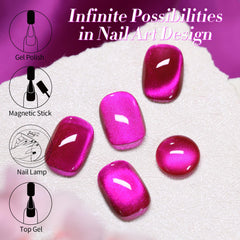 Born Pretty manicured hand using LED lamp showing salon-quality finish benefit