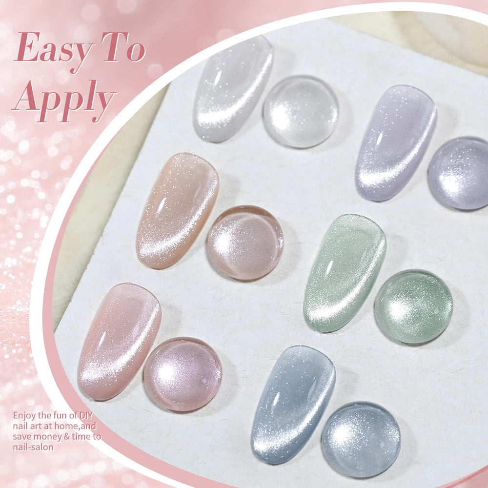 Born Pretty cured nails close-up showing glossy finish, emphasizing durable shine benefit