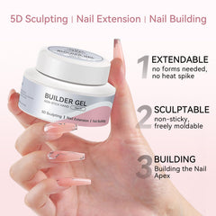 Born Pretty finished 3D nail designs showcasing sculpted details and chrome finish