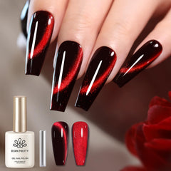 Born Pretty front bottle red holographic showing vibrant color and shine