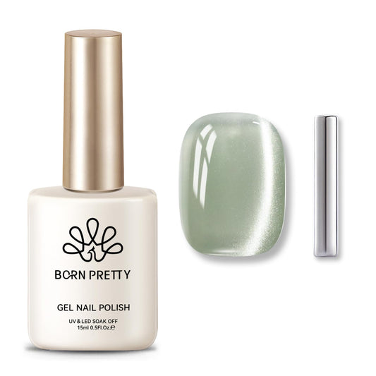 Born Pretty bottle front view showing spring green shade and benefit of bold color