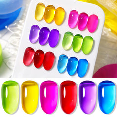 Born Pretty front packaging showing six neon jelly bottles and vivid colors