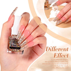 Born Pretty glitter texture close-up showing holographic flecks for multidimensional sparkle benefit