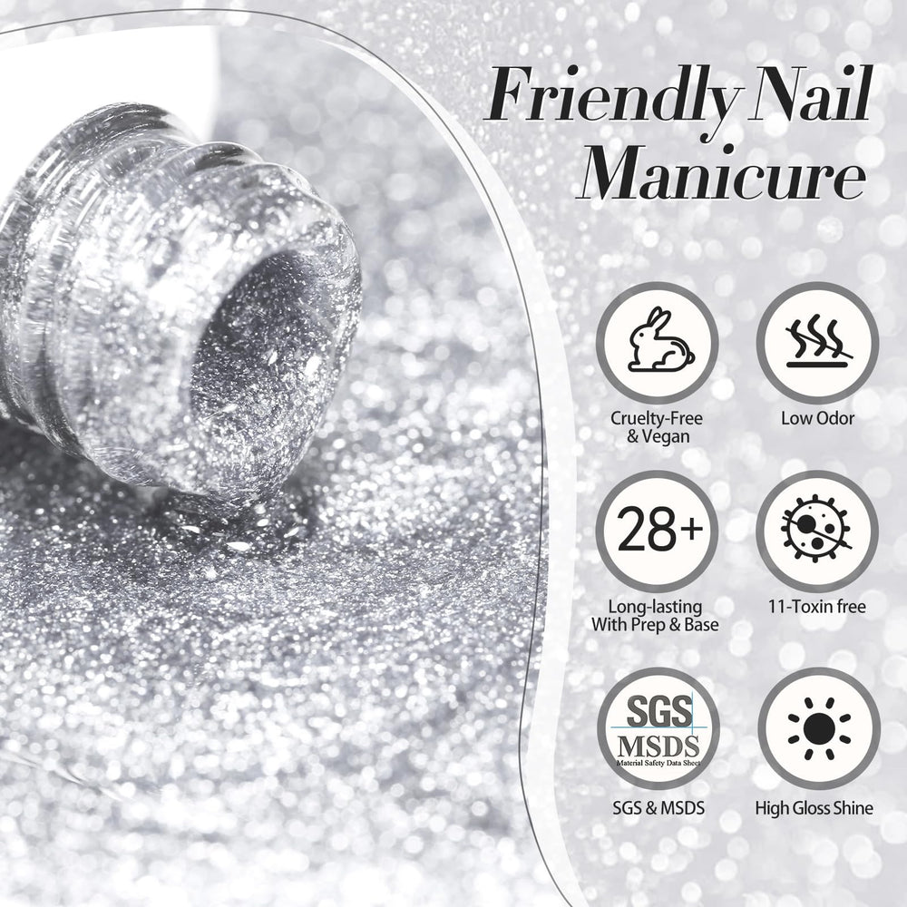 Born Pretty glossy topcoat reflection demonstrating durable high-shine finish