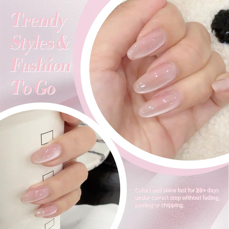 Born Pretty hand model wedding-style manicure showcasing soft lace pink