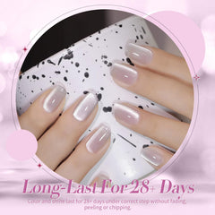 Born Pretty holographic finish flashing rainbow tones under bright light
