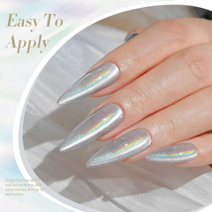 Born Pretty polish reflecting light to show holographic iridescent finish and glitter sparkle
