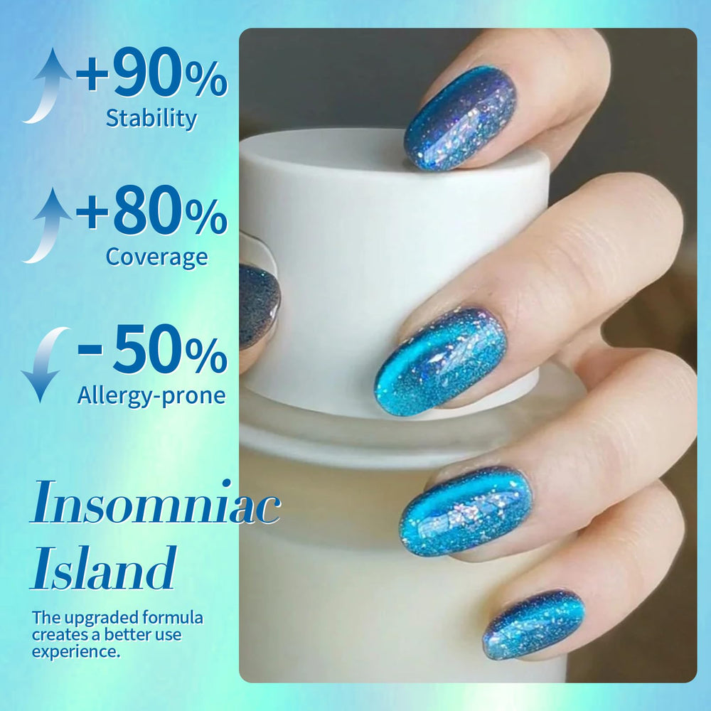 Born Pretty LED cured manicure displaying high-gloss finish and long-lasting shine benefit