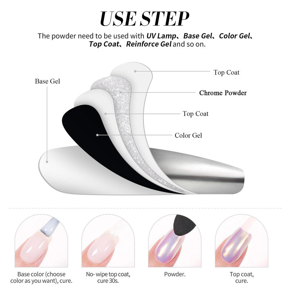 Born Pretty lifestyle image of metallic manicure at a vanity for stylish results