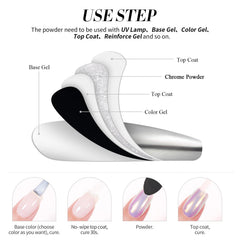 Born Pretty lifestyle image of metallic manicure at a vanity for stylish results