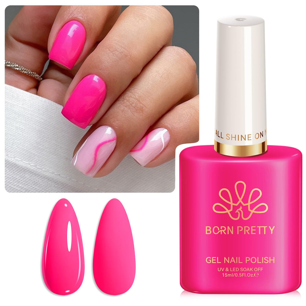 Born Pretty manicure on hands in lifestyle scene highlighting vibrant color
