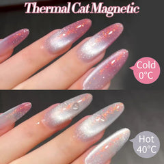 Born Pretty magnet effect close-up displaying cat-eye line for striking shimmer