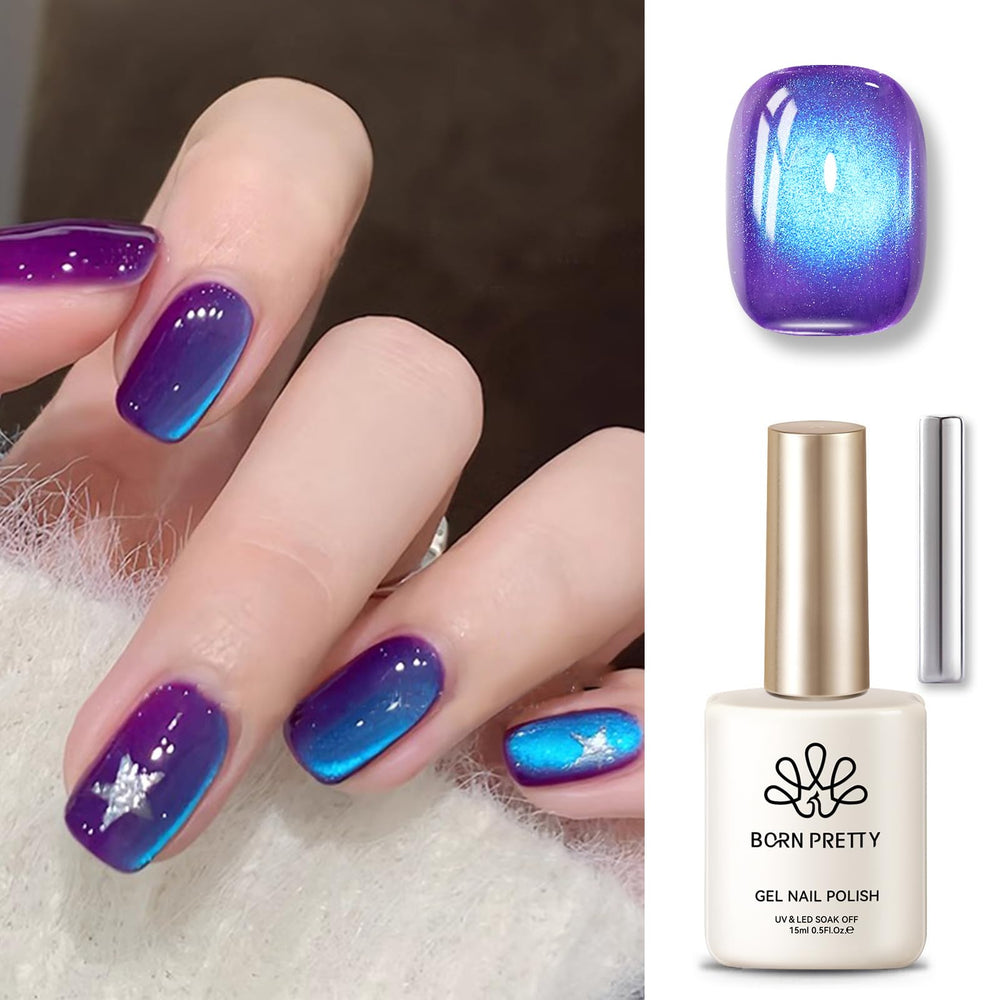 Born Pretty magnet creating cat eye stripe close-up with precise pattern benefit