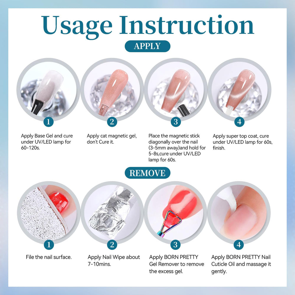 Born Pretty manicure lifestyle desktop shot showing salon-ready results at home