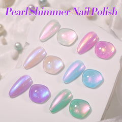 Born Pretty mermaid shimmer detail highlighting iridescent pearl particles