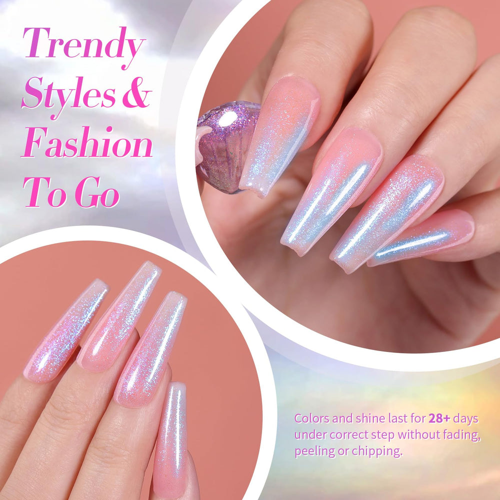 Born Pretty nail application in progress showing easy layering and control
