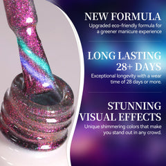 Born Pretty nail application step with brush applying thin gel for smooth even coverage