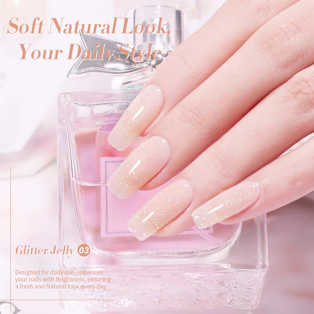 Born Pretty nail swatch fan displaying layered opacity options for customization