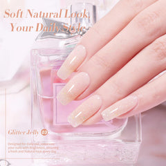Born Pretty nail swatch fan displaying layered opacity options for customization