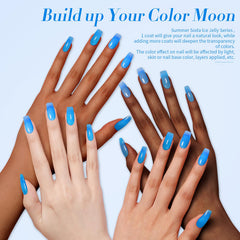 Born Pretty nails in use with bright spring manicure showing wearable, long-lasting shine