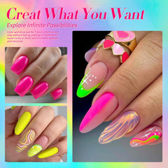 Born Pretty polish being applied to fingernails showing quick-dry gloss and vibrant finish