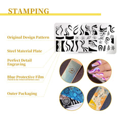 Born Pretty plate texture and engraving depth close-up ensuring reliable polish pickup