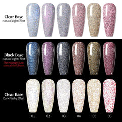 Born Pretty royal blue glitter detail capturing multidimensional sparkle