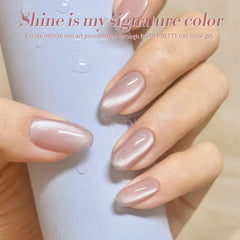 Born Pretty 15ml bottle in hand showing compact size and travel-friendly benefit