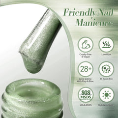 Born Pretty 15ml bottle in hand showing compact size and travel-friendly benefit