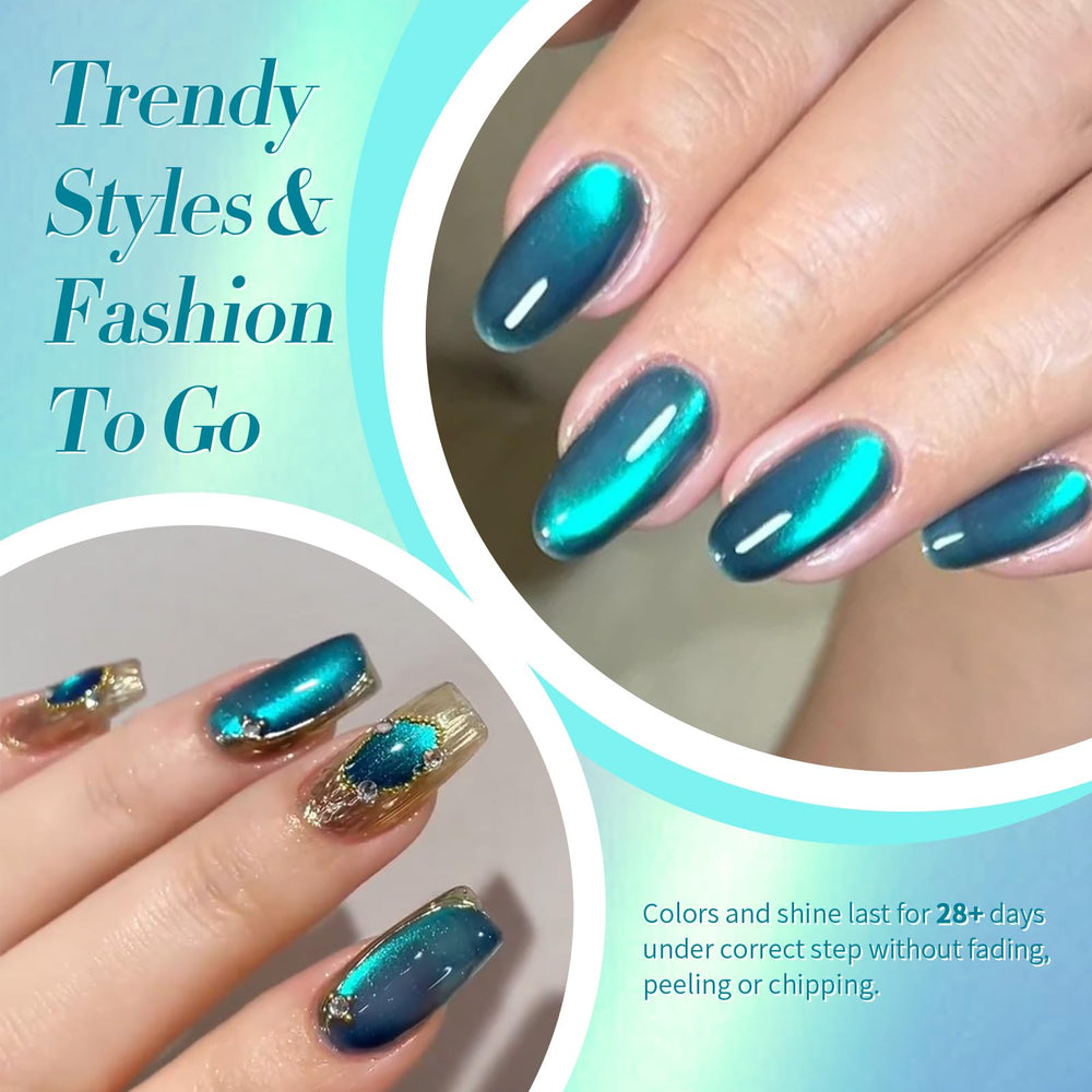 Born Pretty magnet held over nail showing cat-eye alignment benefit