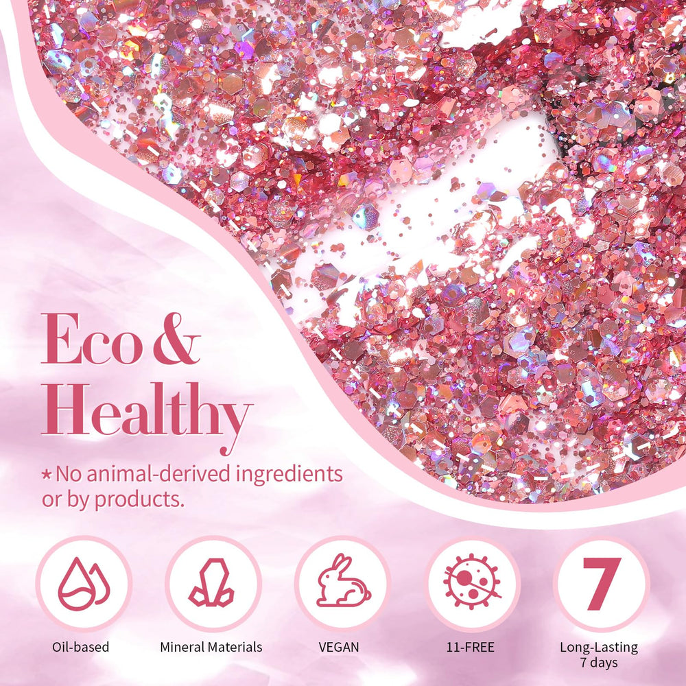 Born Pretty texture close-up highlighting sequin distribution and even coverage