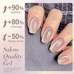 Born Pretty painted fingers showing Nude Moonlight on different skin tones
