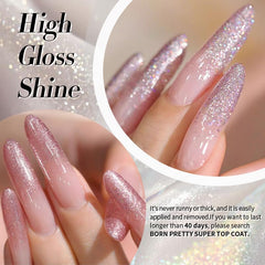 Born Pretty six bottles laid out to show the coordinated pastel-holographic palette