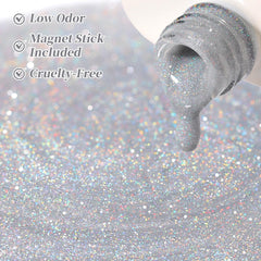 Born Pretty bottle beside ruler showing 15ml scale for accurate sizing and travel convenience