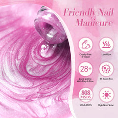 Born Pretty 15ml bottle next to coin for scale showing travel-friendly size benefit