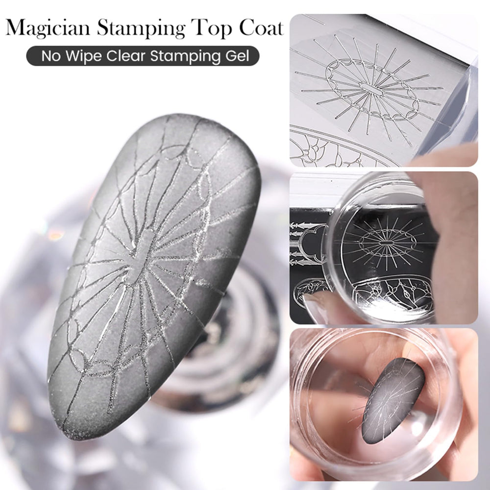 Born Pretty stamped nail in use preserving crisp nail art details