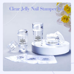 Born Pretty stamper next to a stamping plate illustrating pattern pick-up ease