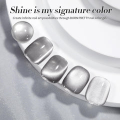 Born Pretty swatch on false tip showing true color payoff and pigmentation benefit