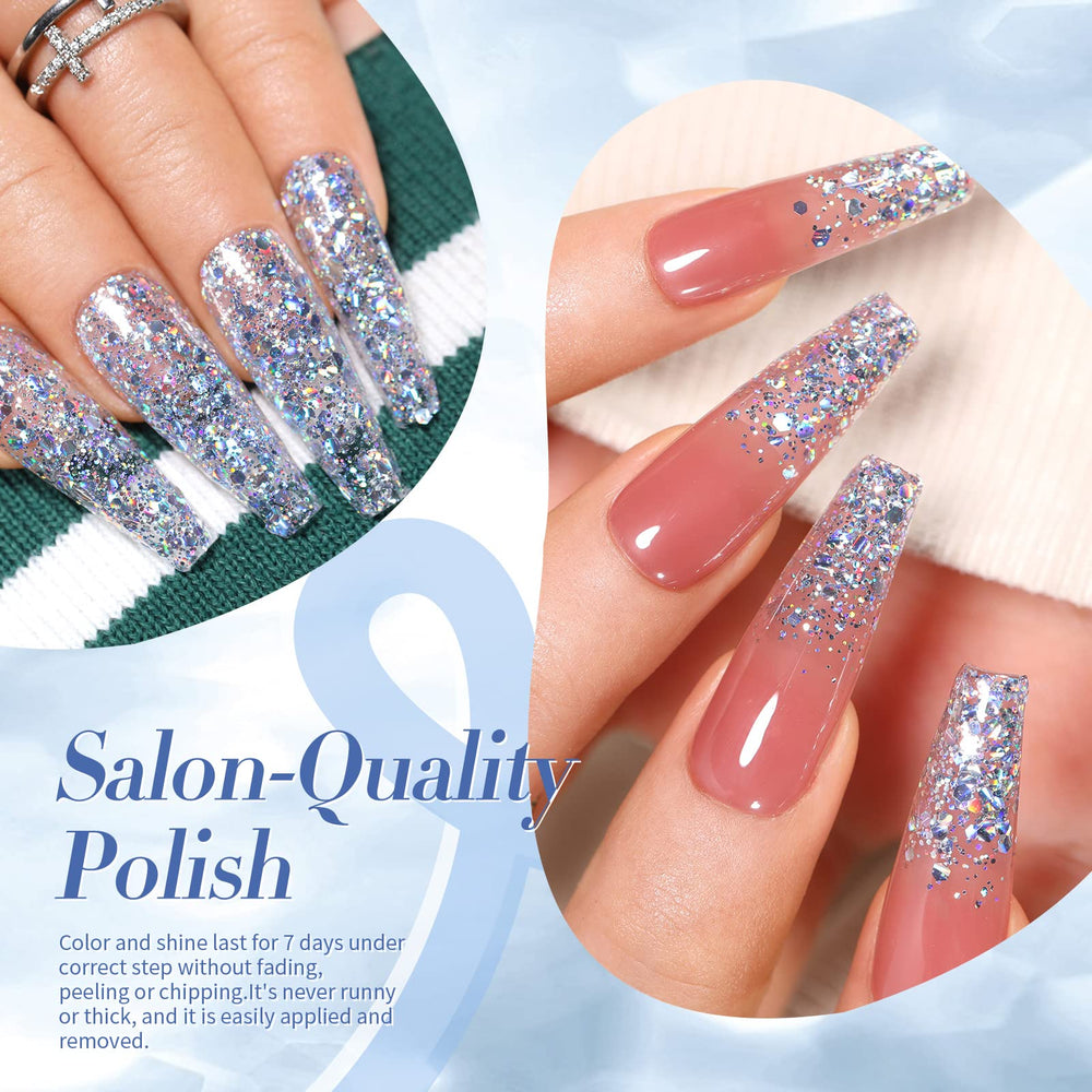 Born Pretty swatch on nail wheel showing layering and coverage benefits