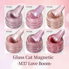 Born Pretty swatch panel with six jelly nude light-pink shades demonstrating color options benefit