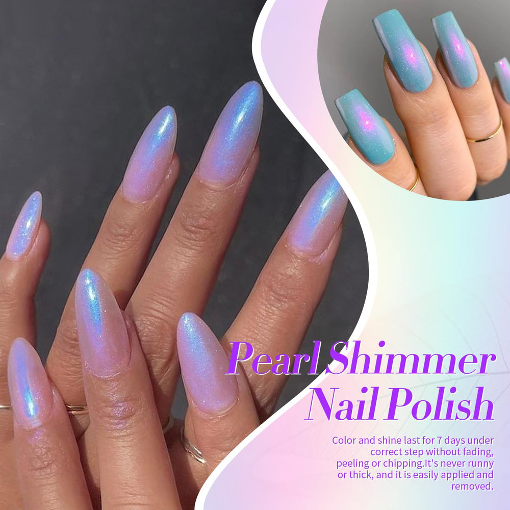 Born Pretty swatch strip of all six shades showing gradient possibilities