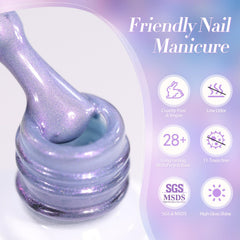 Born Pretty texture macro revealing fine glitter and silky ceramic-like gloss benefit