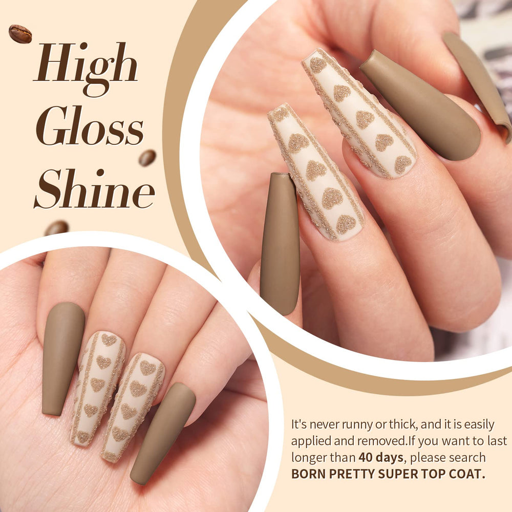 Born Pretty texture brush stroke revealing smooth consistency for even coverage