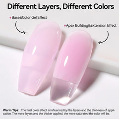 born pretty texture closeup of gel consistency highlighting smooth spreadability for easier sculpting