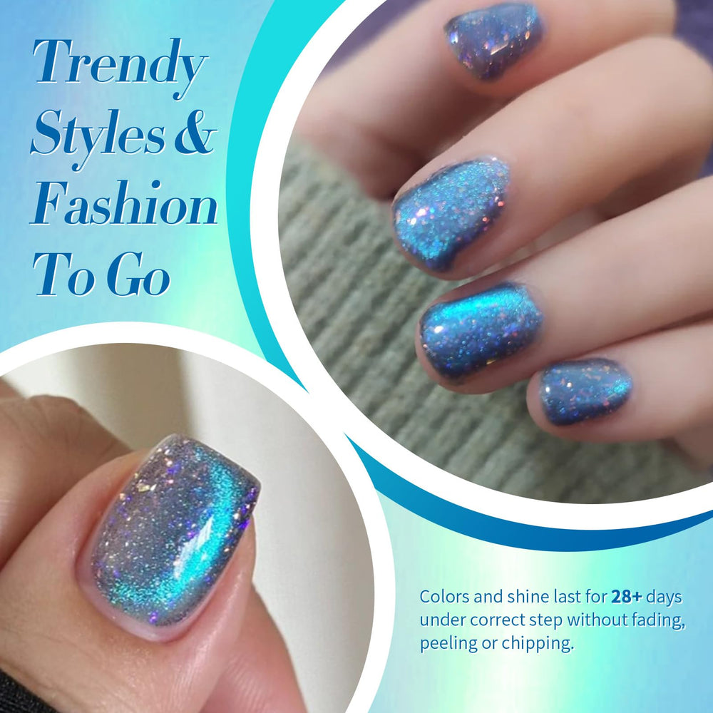 Born Pretty texture shimmer pigment close-up showing holographic particles for intensity benefit