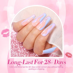 Born Pretty texture stroke lilac swatch benefit: opaque pigment demonstration